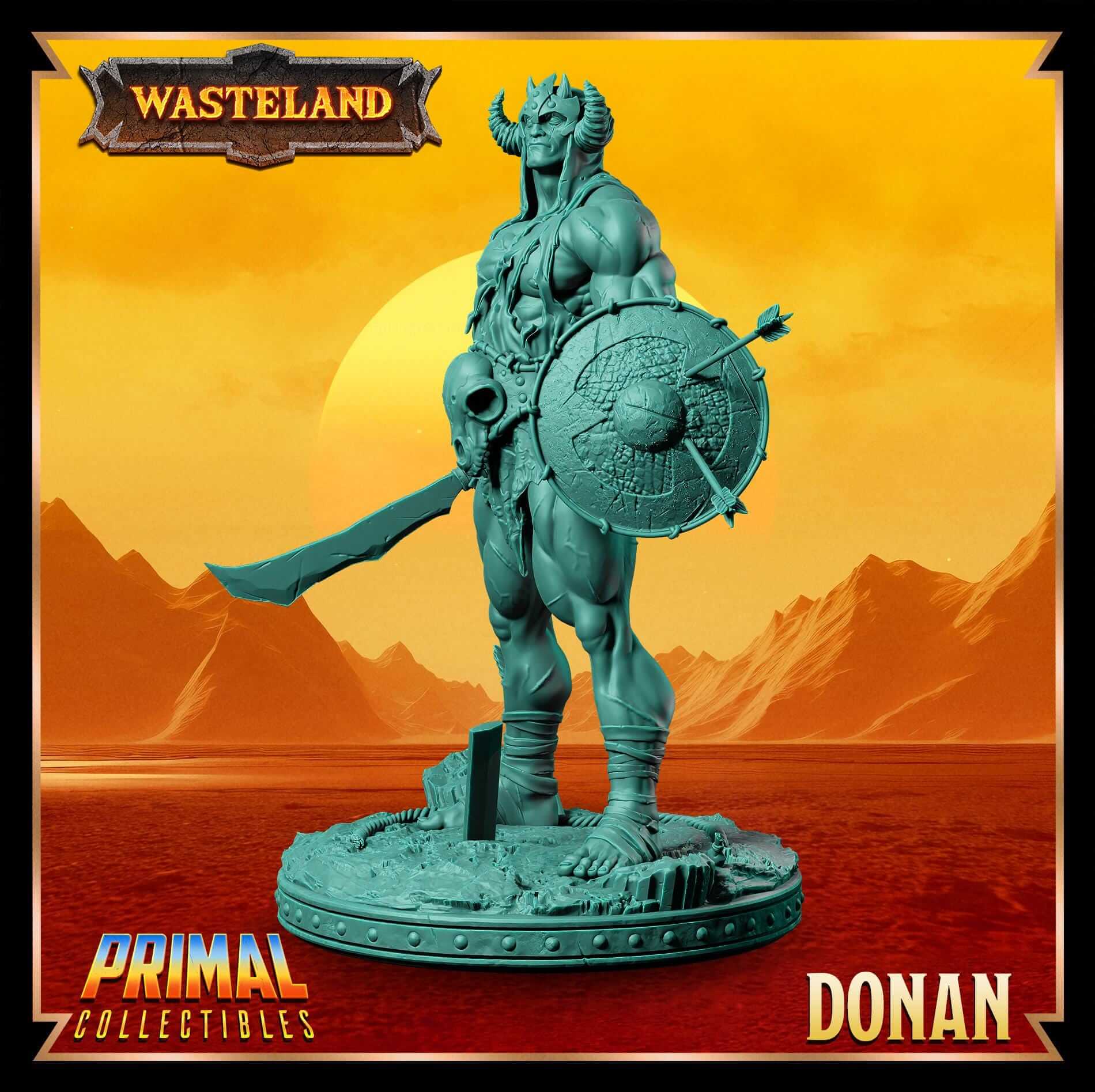Donan Gladiator - Wasteland 3D Printed Resin RPG/Tabletop/Boardgames Miniature Primal Collectibles