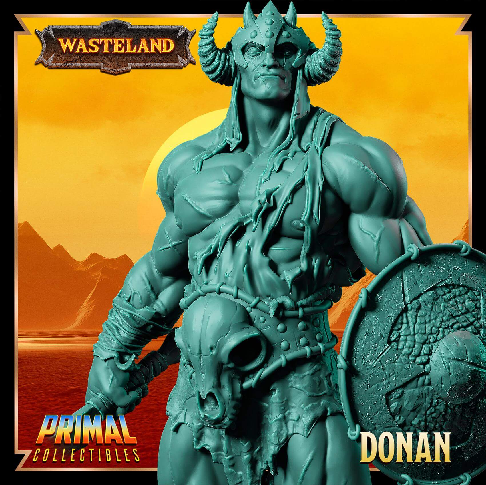 Donan Gladiator - Wasteland 3D Printed Resin RPG/Tabletop/Boardgames Miniature Primal Collectibles