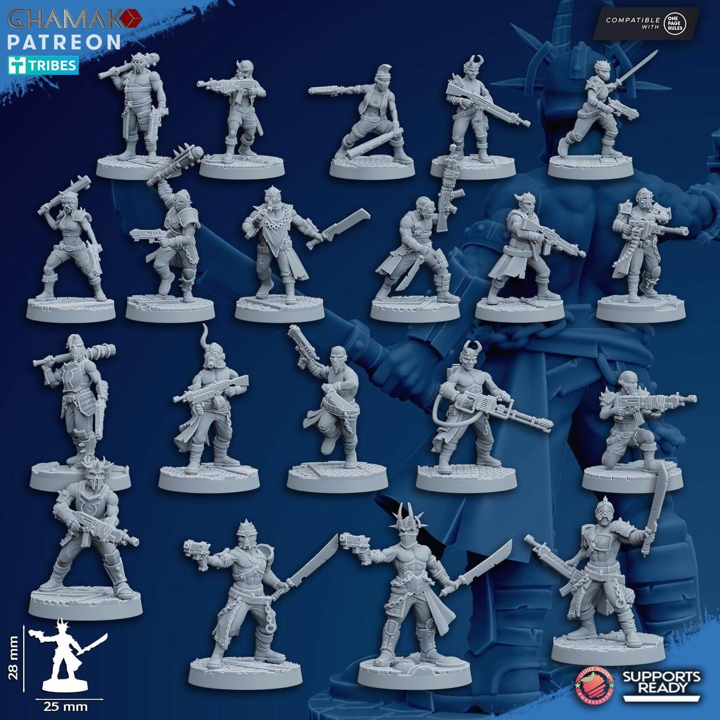 Chaotic Cultist - Ghamak Miniatures Grimdark Void Marines Traitor