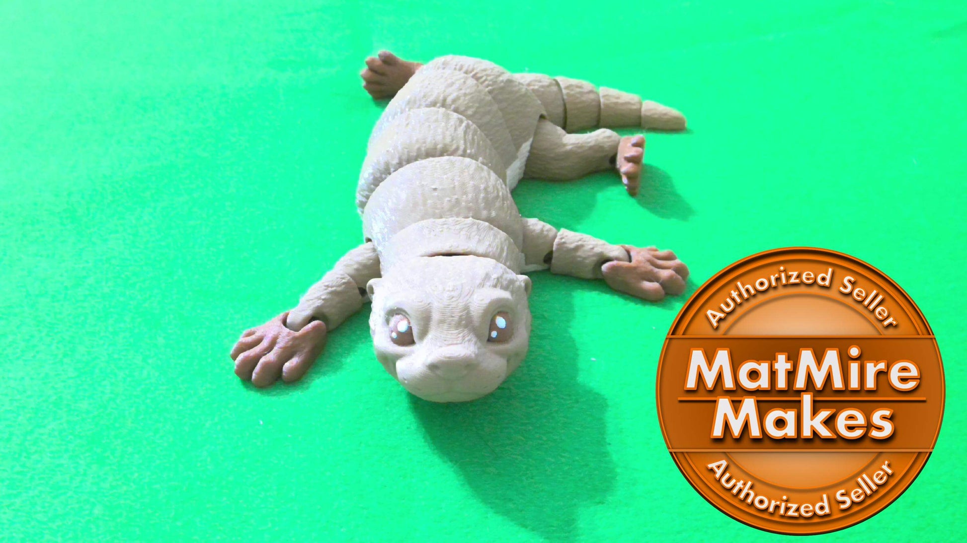 Otter, Articulated fidget, Print-In-Place, Otter Flexi