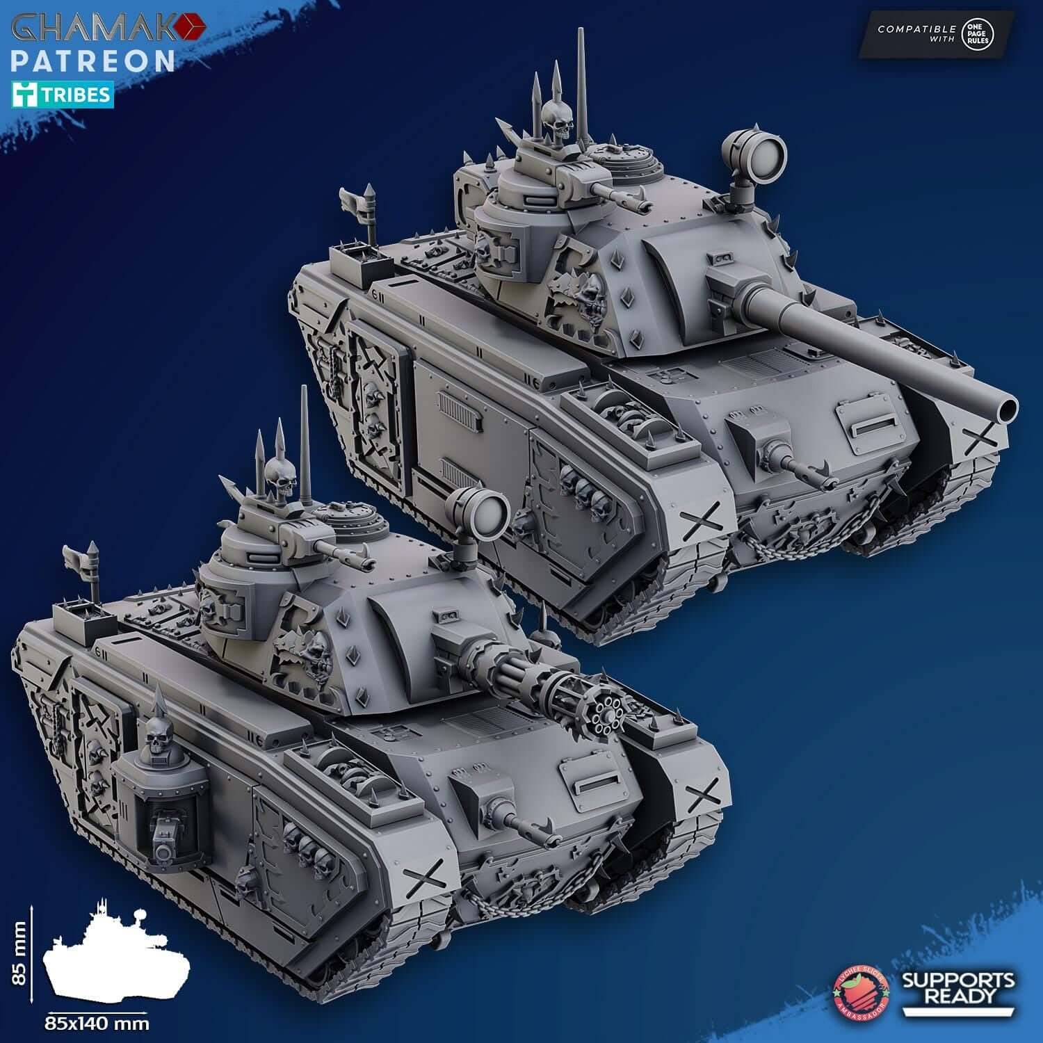Terror Battle Tank - Chaos - Ghamak Miniatures