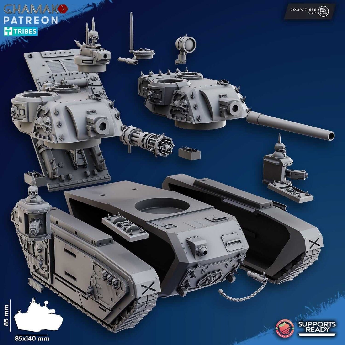 Terror Battle Tank - Chaos - Ghamak Miniatures