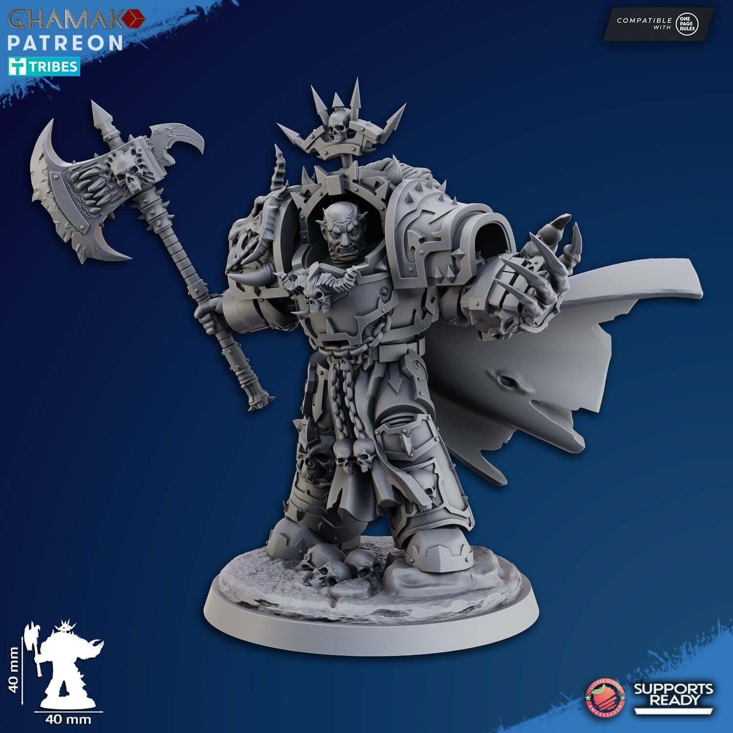 Exterminator Lord - GrimDark Traitor - 40k Proxy