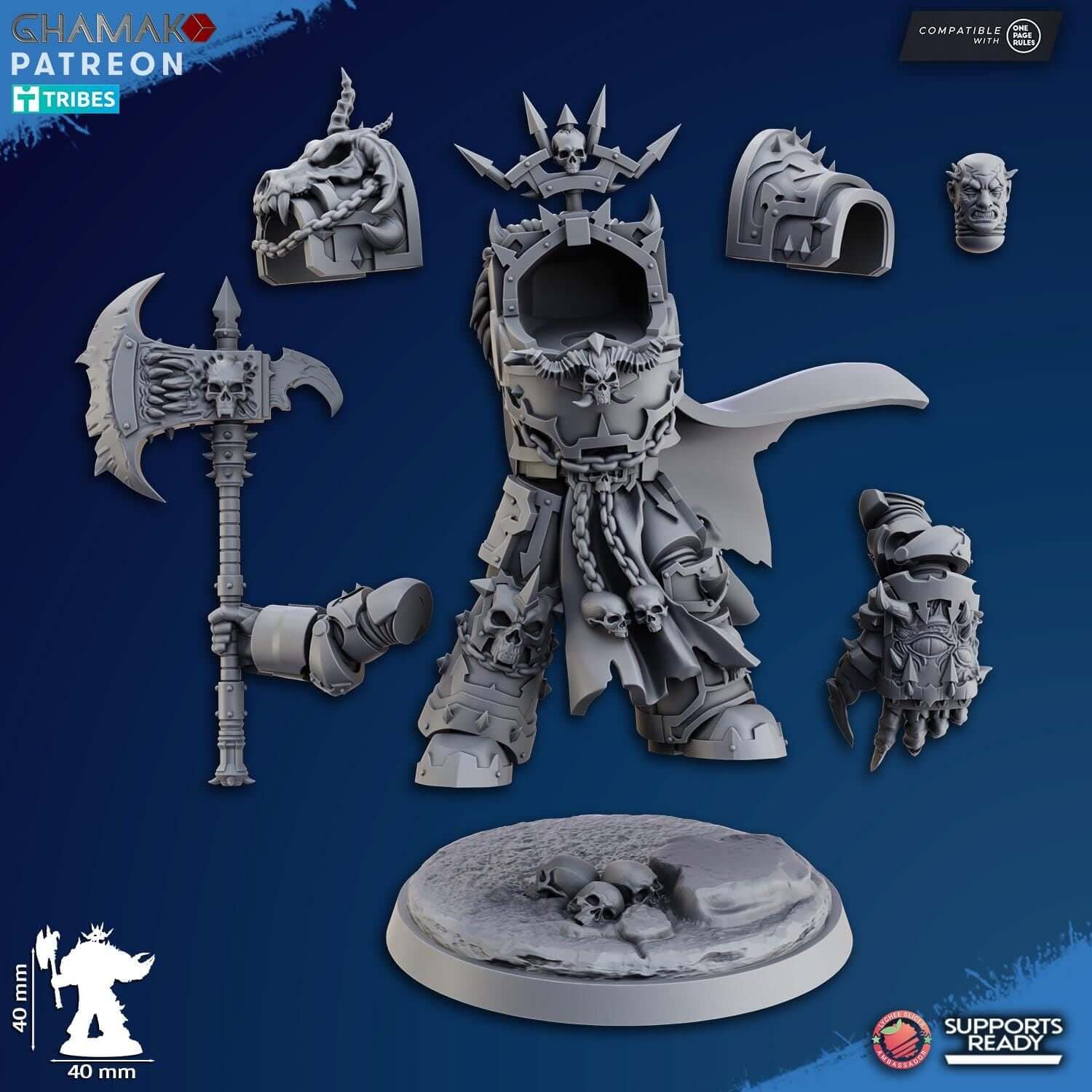 Exterminator Lord - GrimDark Traitor - 40k Proxy