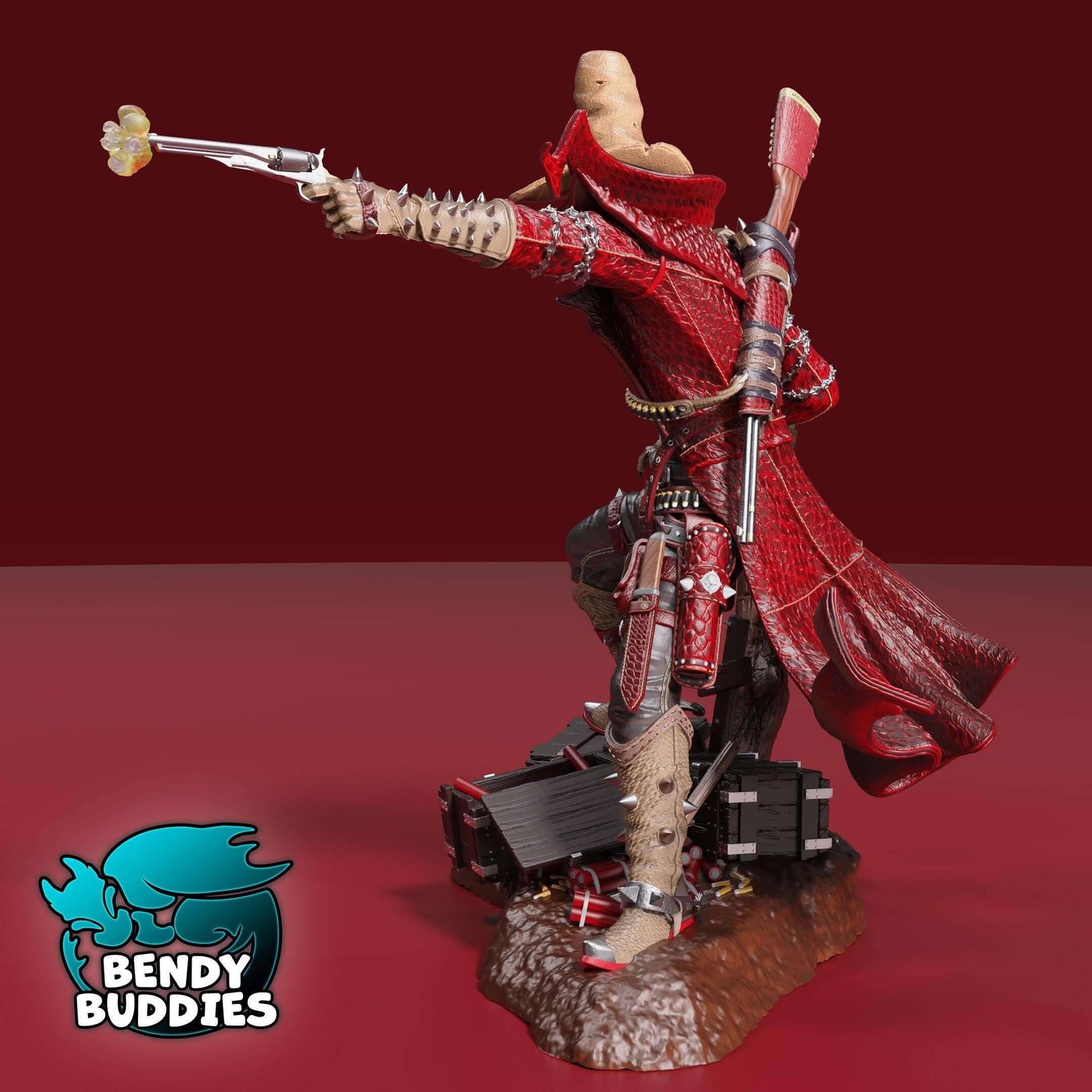 Gunslinger Spawn - Collectible Fanart Statue - Bendy Buddies