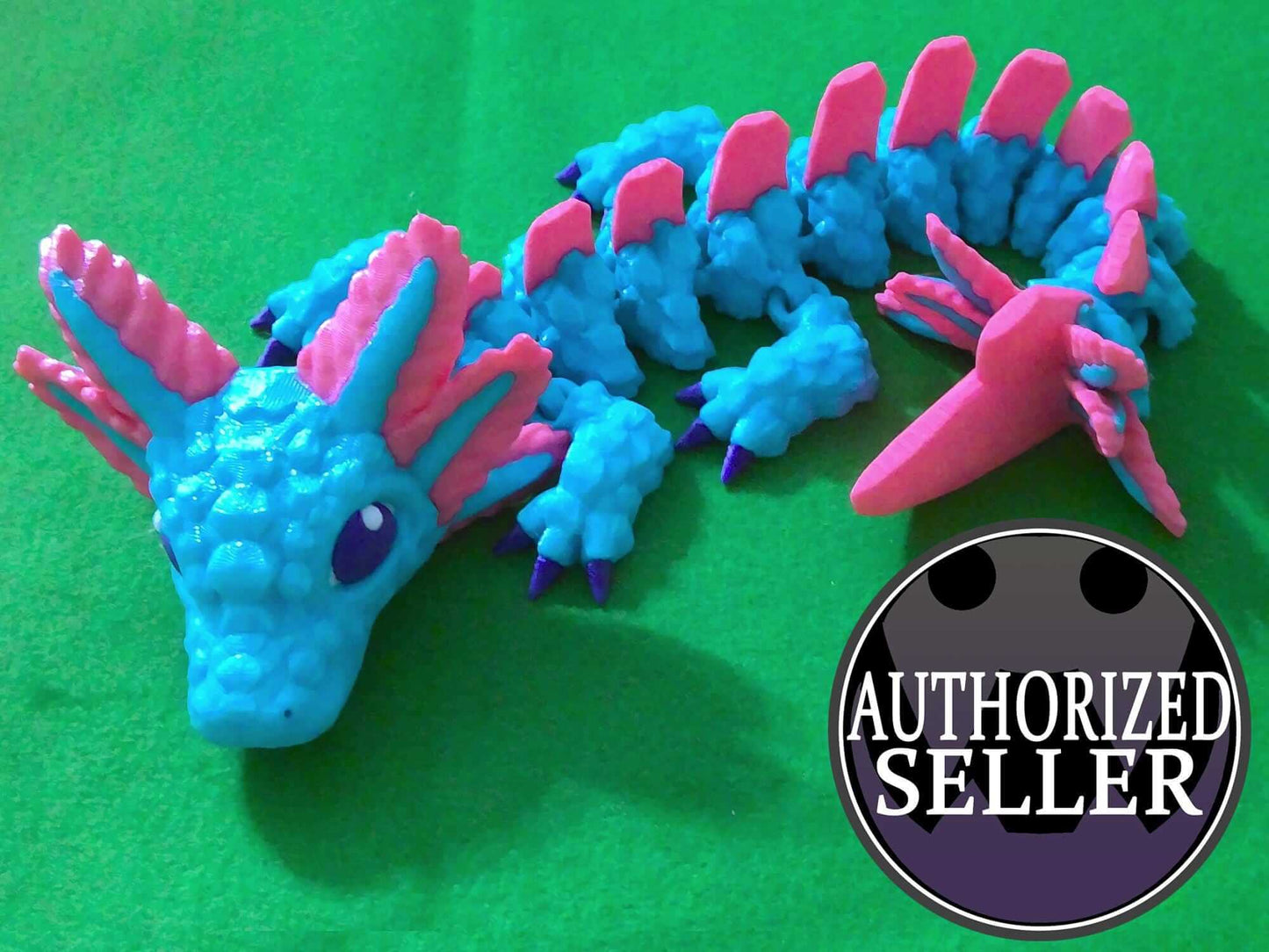 Baby Axolotl Dragon - Articulated fidget - Dragon Flexi Toy - Designed by Cinderwing 3D