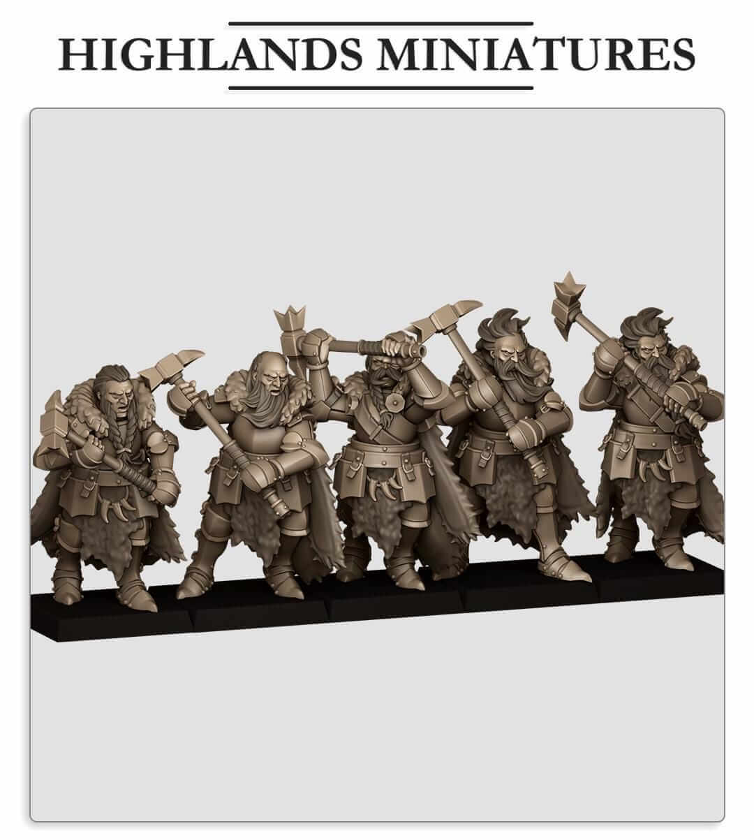 Mergenheim Knights on foot - Highlands Miniatures