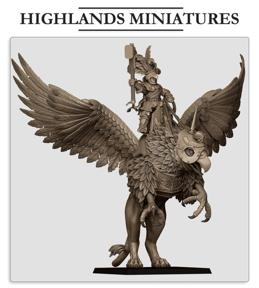 Sunland Emperor on Griffon - Highlands Miniatures