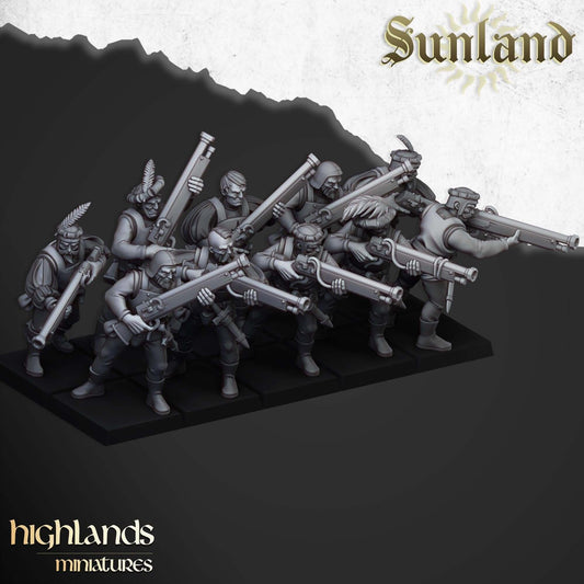 Sunland Arquebusiers - Highlands Miniatures