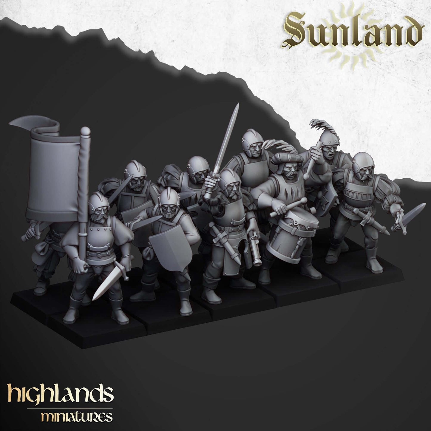 Sunland State troop Swordsmen - Highlands Miniatures