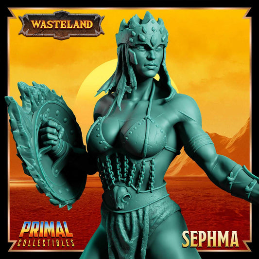 Sephama Gladiator - Wasteland 3D Printed Resin RPG/Tabletop/Boardgames Miniature Primal Collectibles