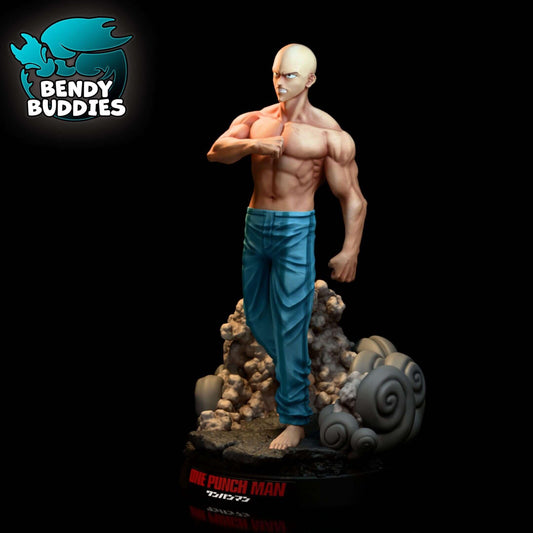 Saitama - One Punch Man - Collectible Fanart Statue - Bendy Buddies