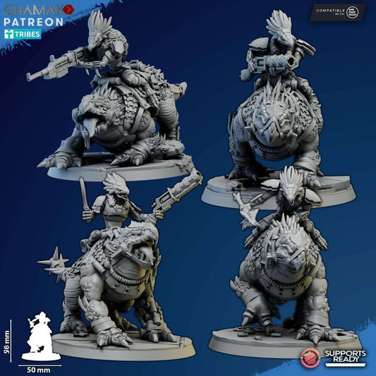 Ravok Riders -Krootox - Kroot Proxies - Ghamak Miniatures