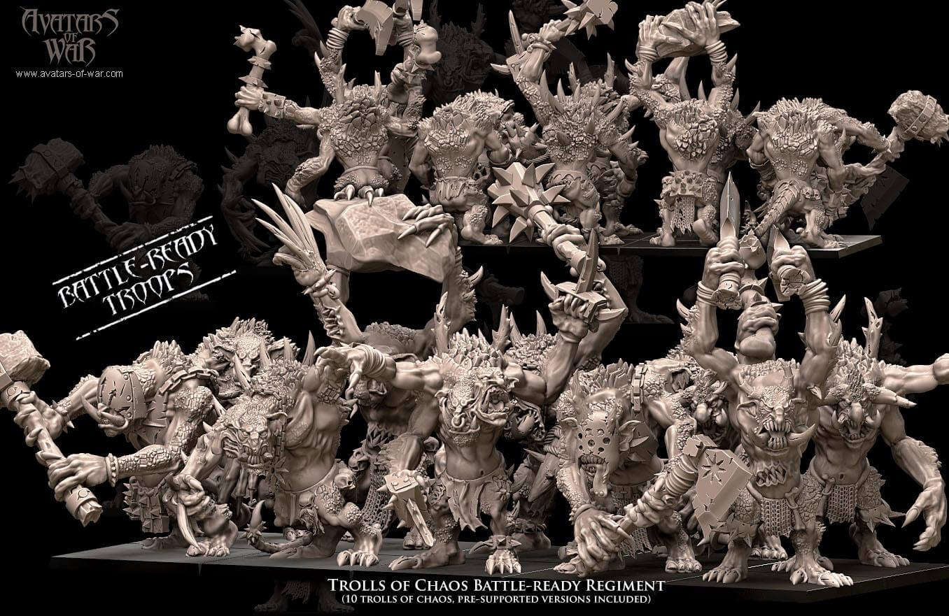 Trolls of Chaos Regiment - Avatars of War