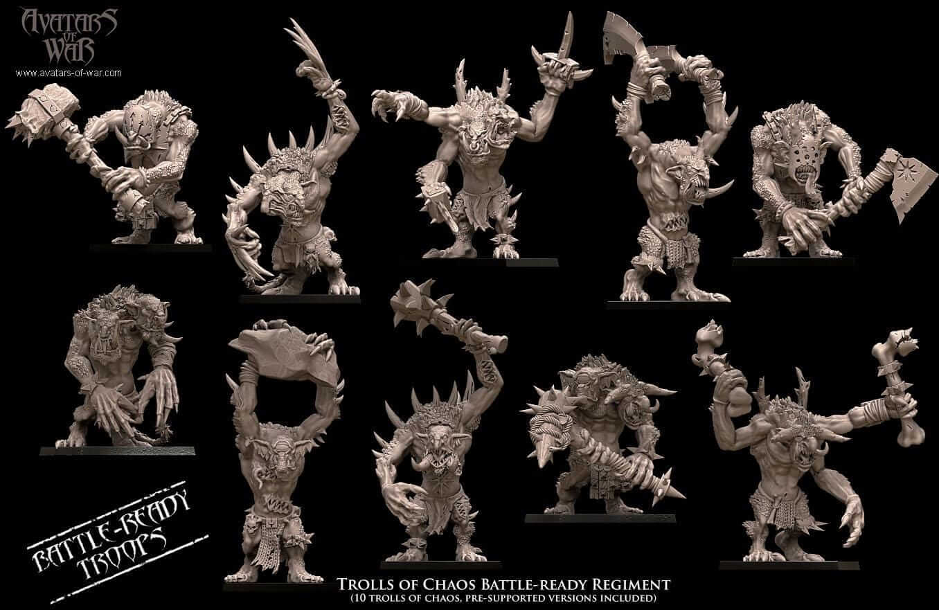 Trolls of Chaos Regiment - Avatars of War