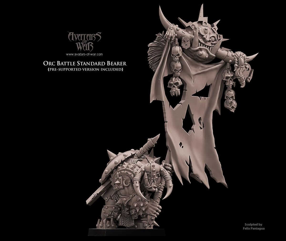 Orc Standard Bearer - Avatars of War