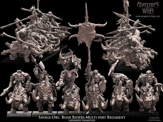 Savage Orc Boar Riders - Avatars of War