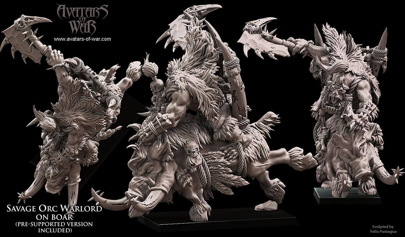 Savage Orc Warlord - Avatars of War