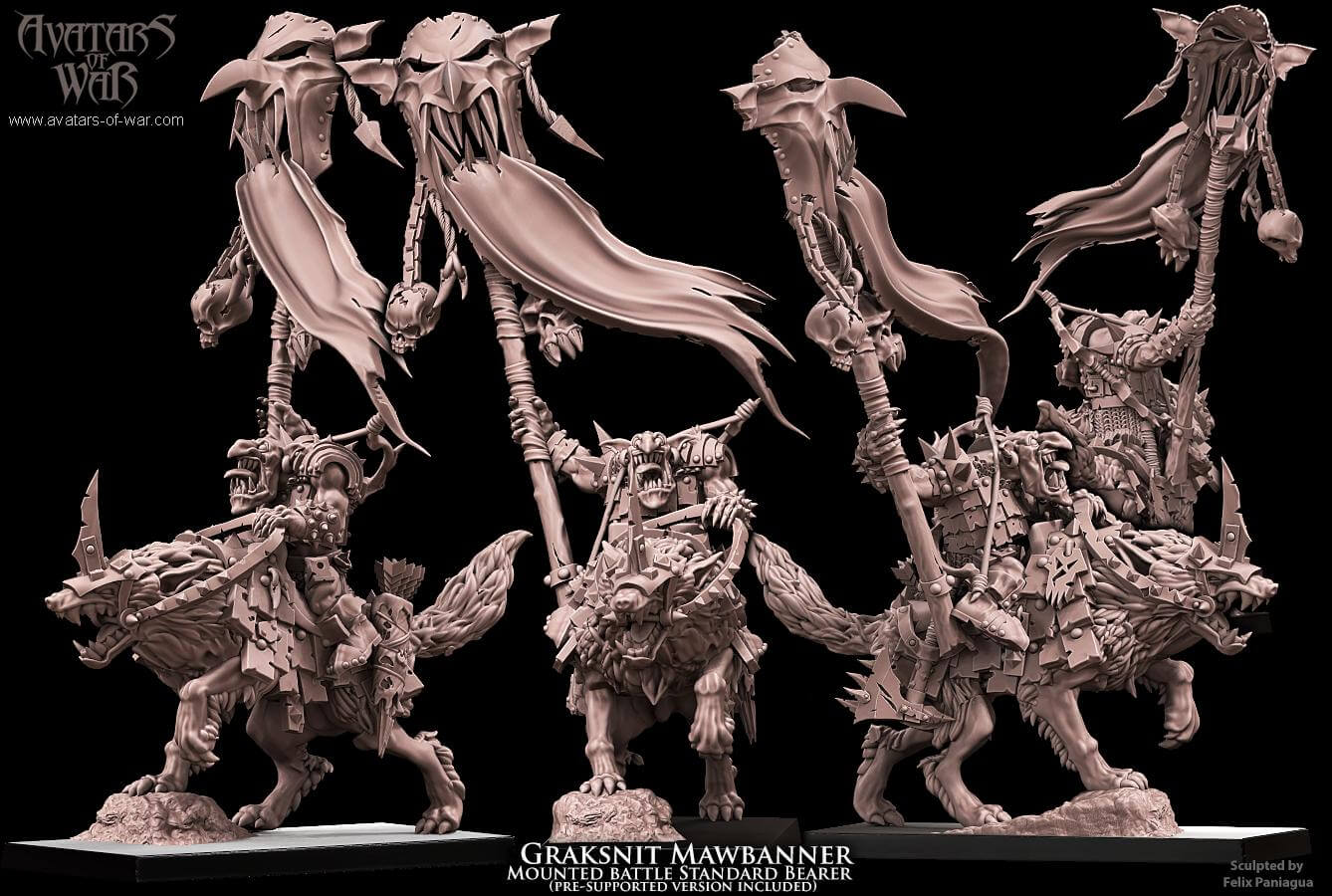 Goblin Standard Bearer - Avatars of War