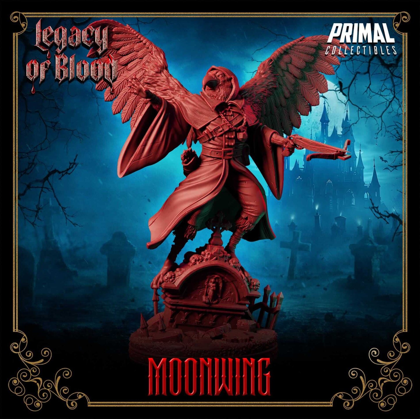 Moonwing - Legacy of Blood 3D Printed Resin RPG/Tabletop/Boardgames Miniature Primal Collectibles