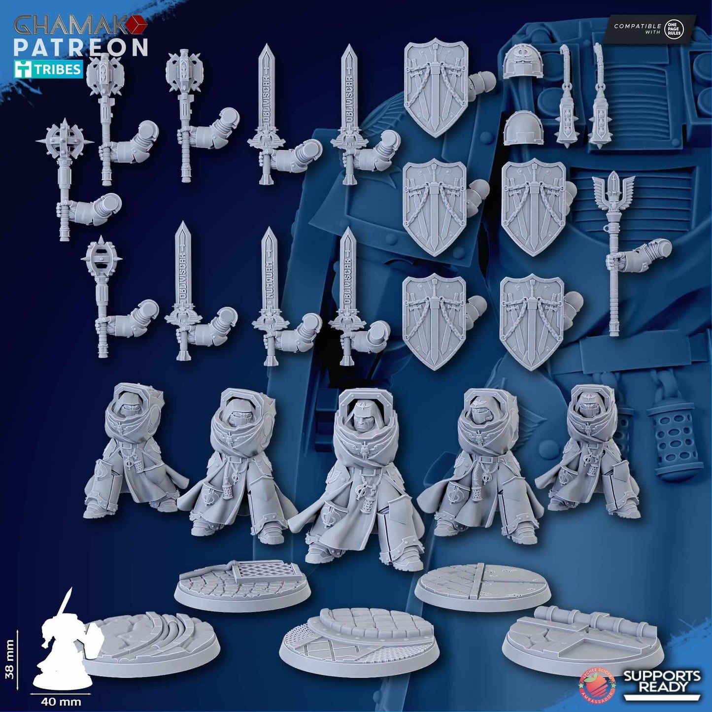 Crusaders of Death - Ghamak Miniatures Grimdark Void Marines
