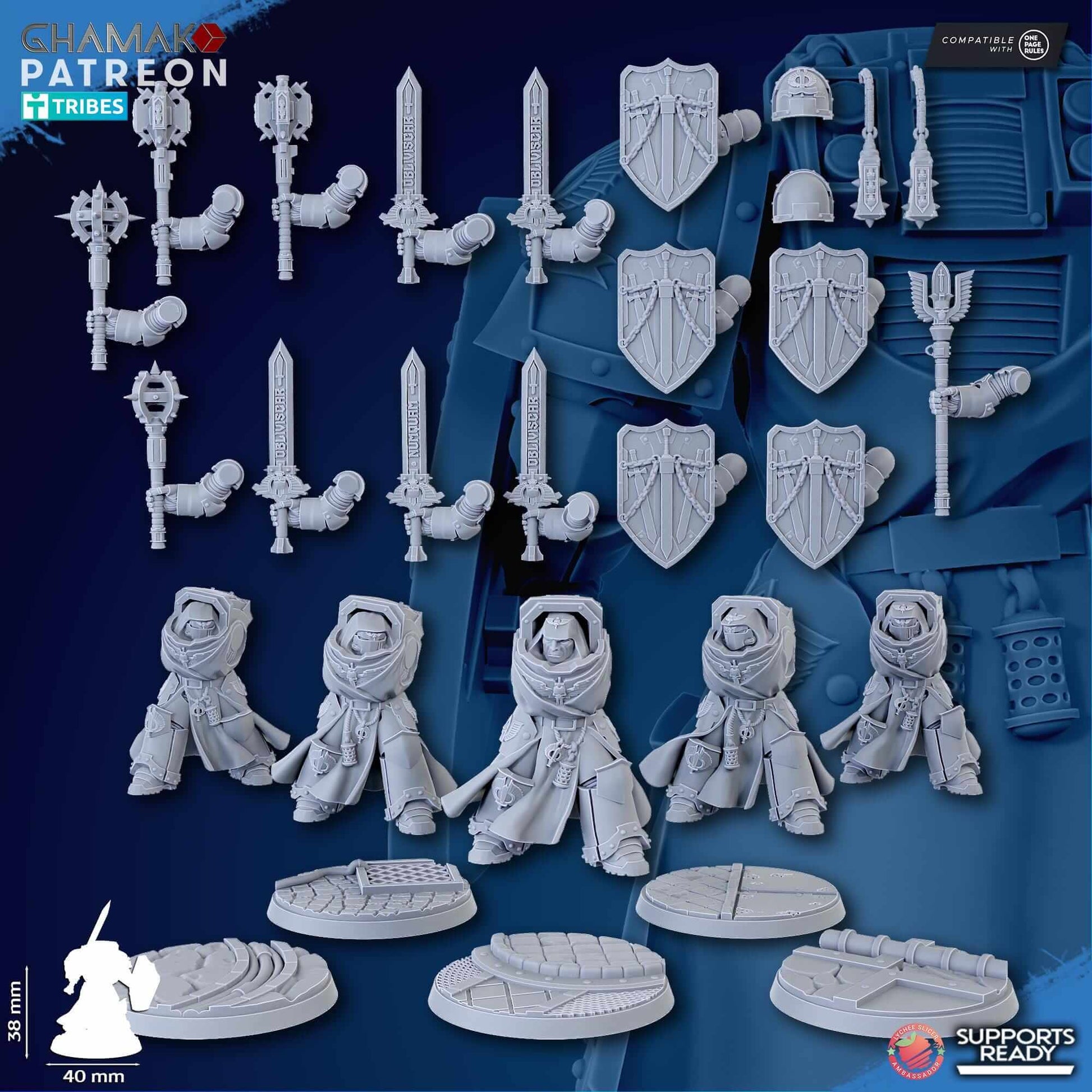 Crusaders of Death - Ghamak Miniatures Grimdark Void Marines