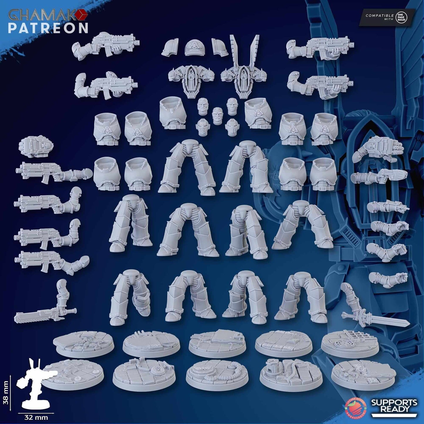 Vengeful Militum - Ghamak Miniatures Grimdark Void Marines