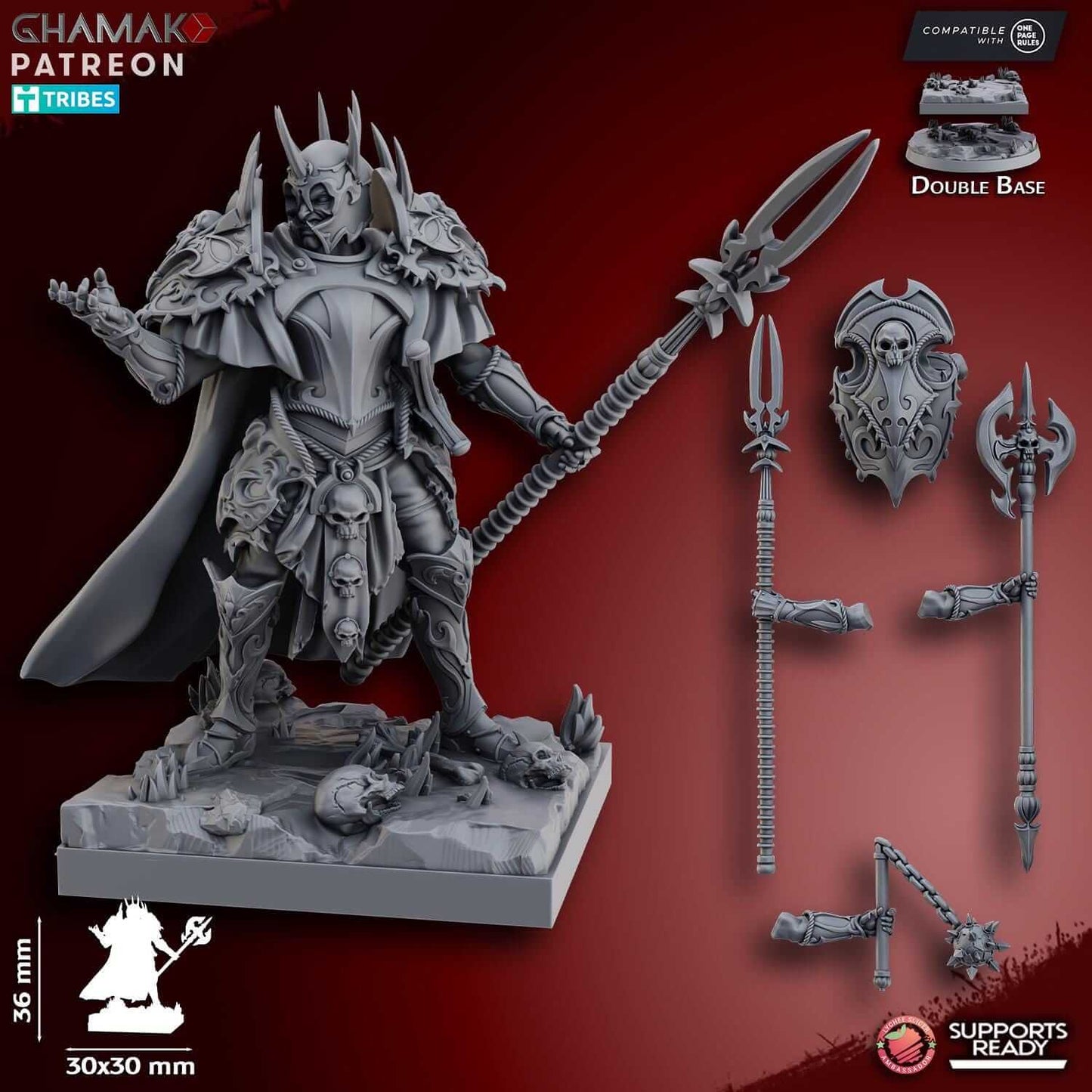 Vampire Duke on Foot - Vampire Lords - Miniatures by Ghamak