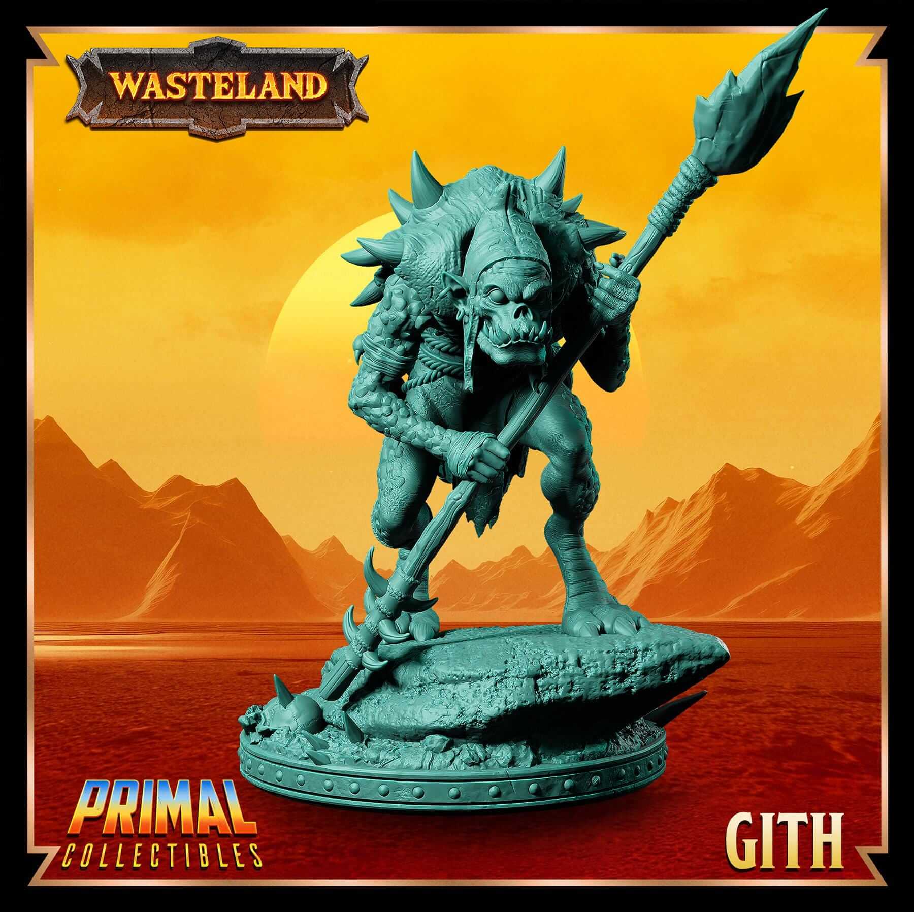 Gith Wasteland 3D Printed Resin RPG/Tabletop/Boardgames Miniature Primal Collectibles