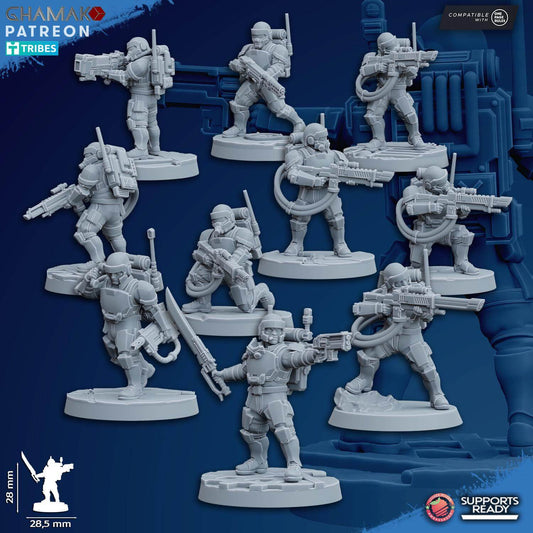 Grenadiers - Heavy Weapons - Imperial Guard Proxy - Ghamak Miniatures