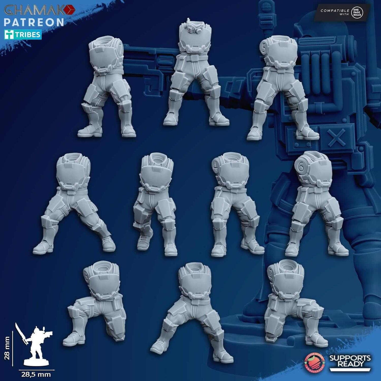 Grenadiers - Heavy Weapons - Imperial Guard Proxy - Ghamak Miniatures