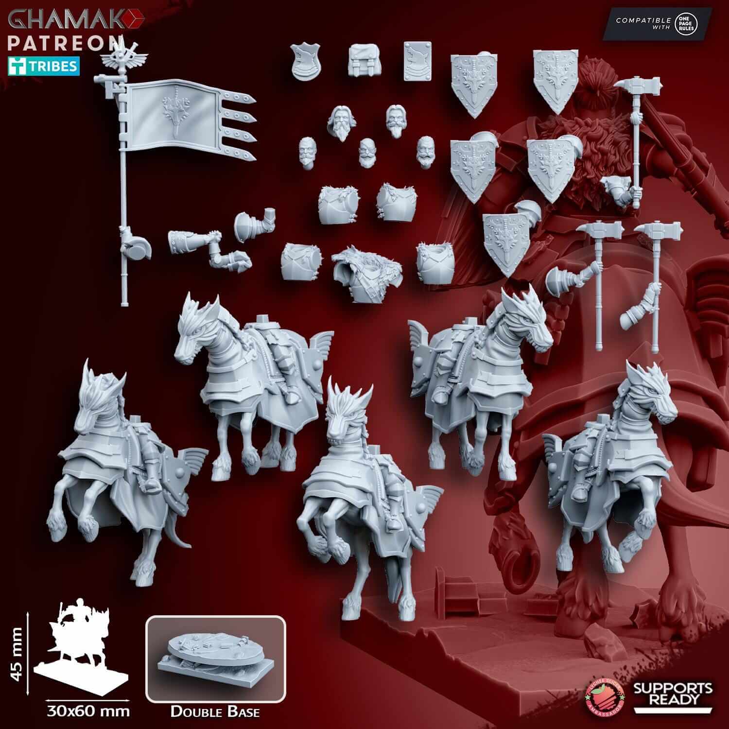 Wolf Knights - Miniatures by Ghamak