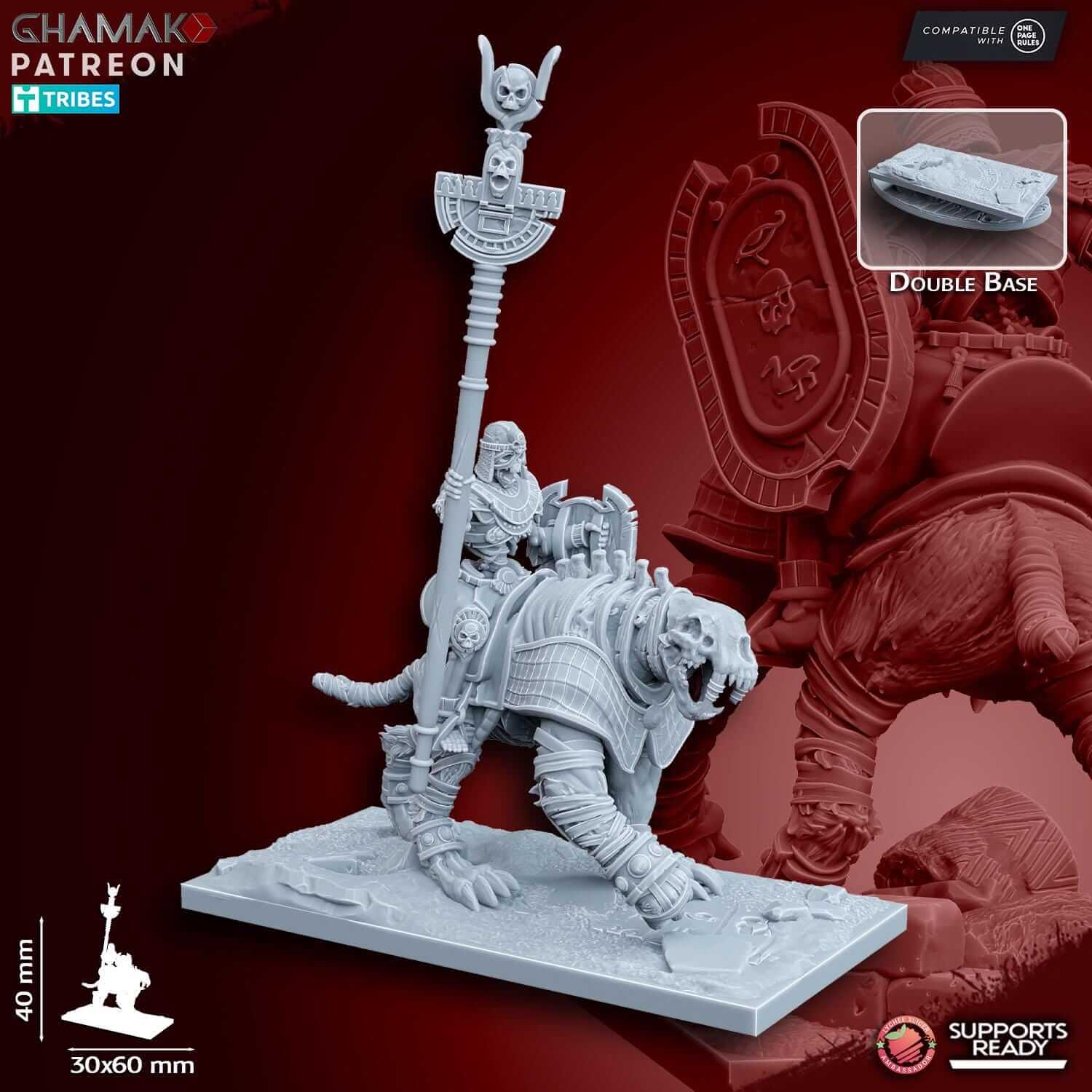 Sabretooth Riders - Tomb Kings Proxy - Miniatures by Ghamak