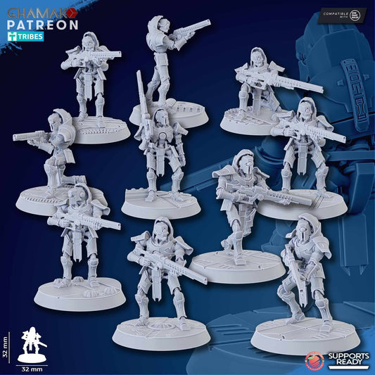 Deathmark Snipers - Necron Proxy - Ghamak Miniatures