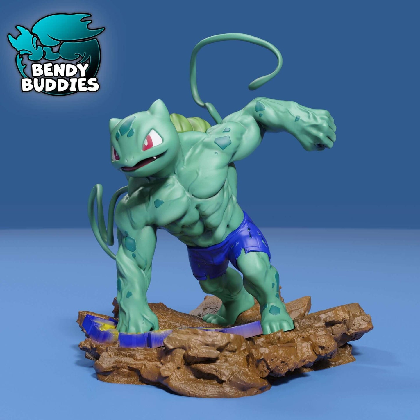 Bulbahulk - Pokemon - Marvel - Collectible Fanart Statue - Bendy Buddies