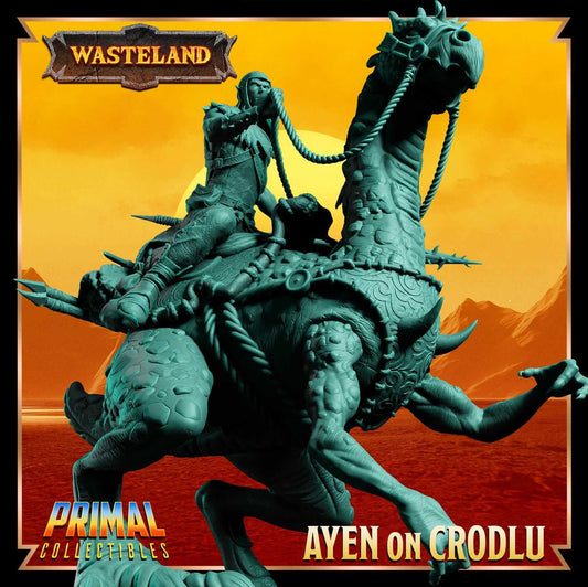 Ayen on Crodlu - Wasteland 3D Printed Resin RPG/Tabletop/Boardgames Miniature Primal Collectibles