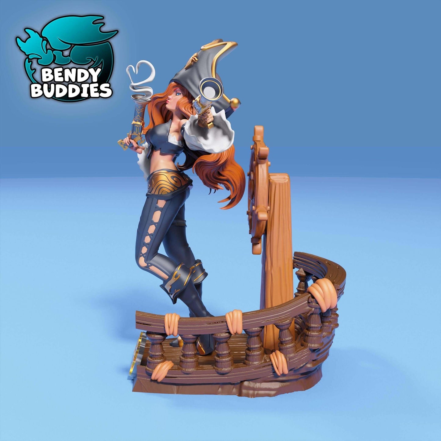 Miss Fortune - League of Legends - Collectible Fanart Statue - Bendy Buddies