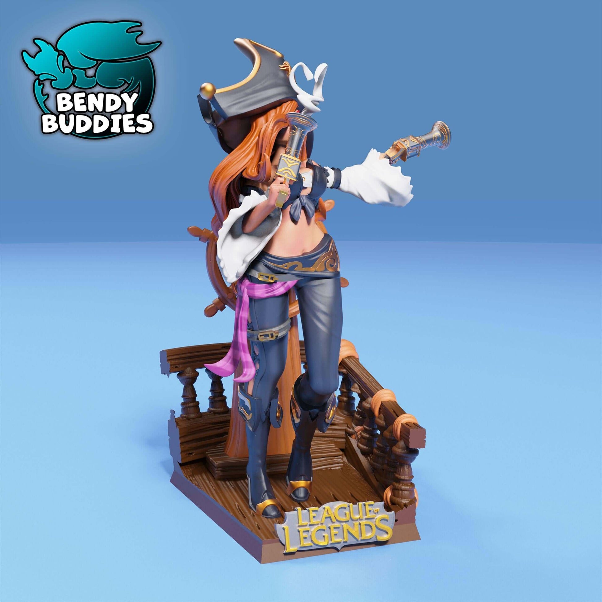 Miss Fortune - League of Legends - Collectible Fanart Statue - Bendy Buddies