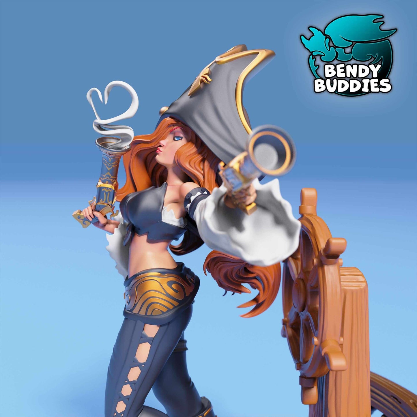 Miss Fortune - League of Legends - Collectible Fanart Statue - Bendy Buddies