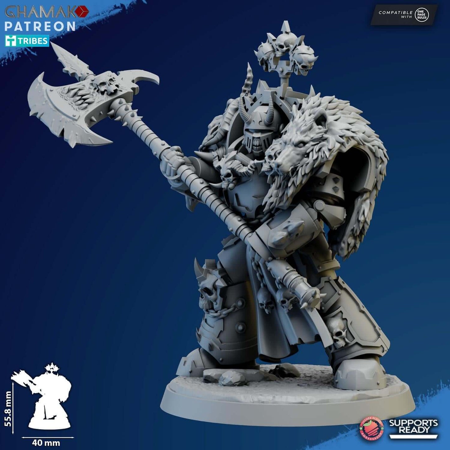 Exterminator Lord 4 - Grimdark Void Marine -Ghamak Miniatures