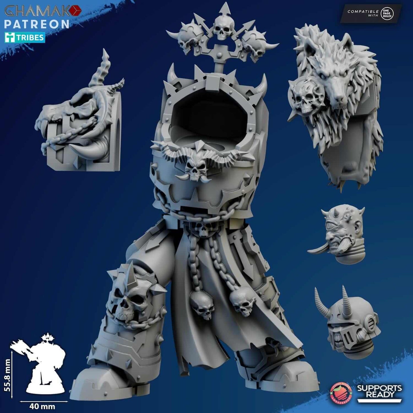 Exterminator Lord 4 - Grimdark Void Marine -Ghamak Miniatures