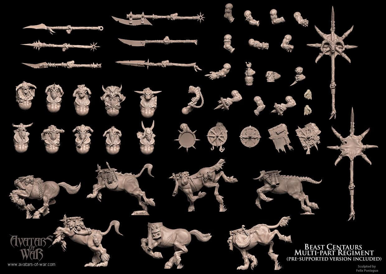 Beast Centaurs Regiment - Avatars of War
