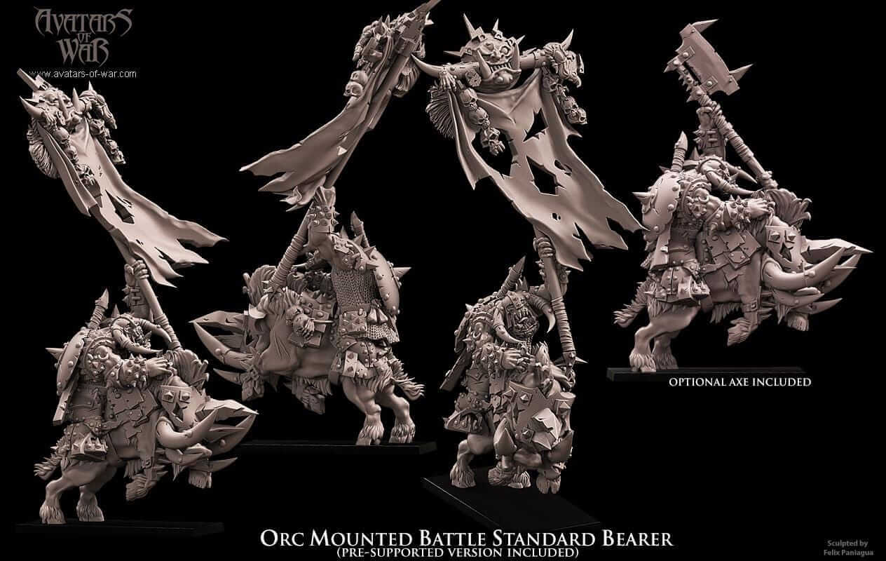 Orc Standard Bearer - Avatars of War
