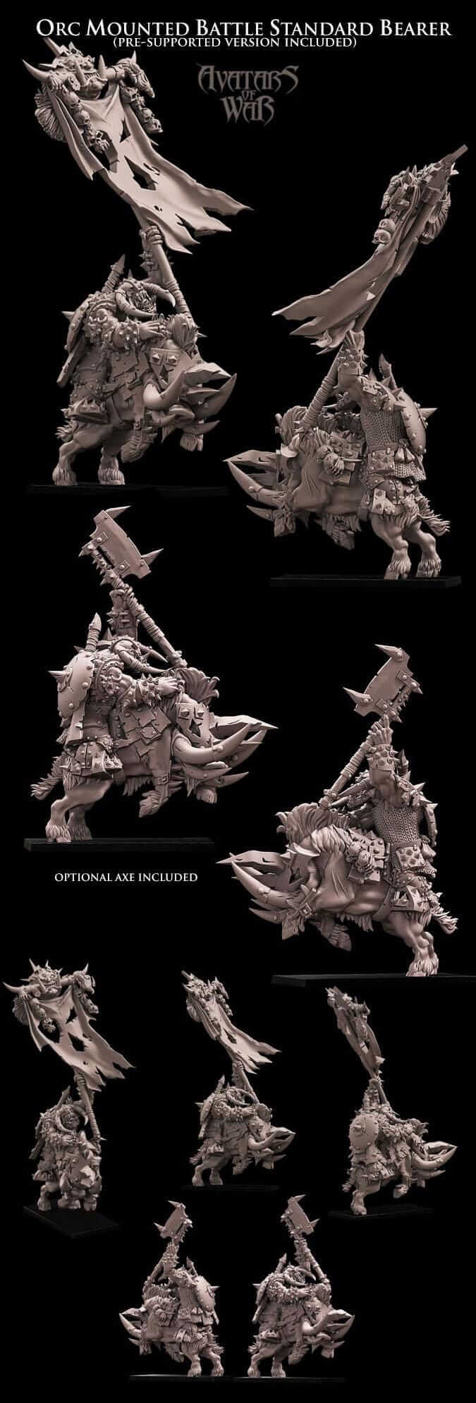 Orc Standard Bearer - Avatars of War