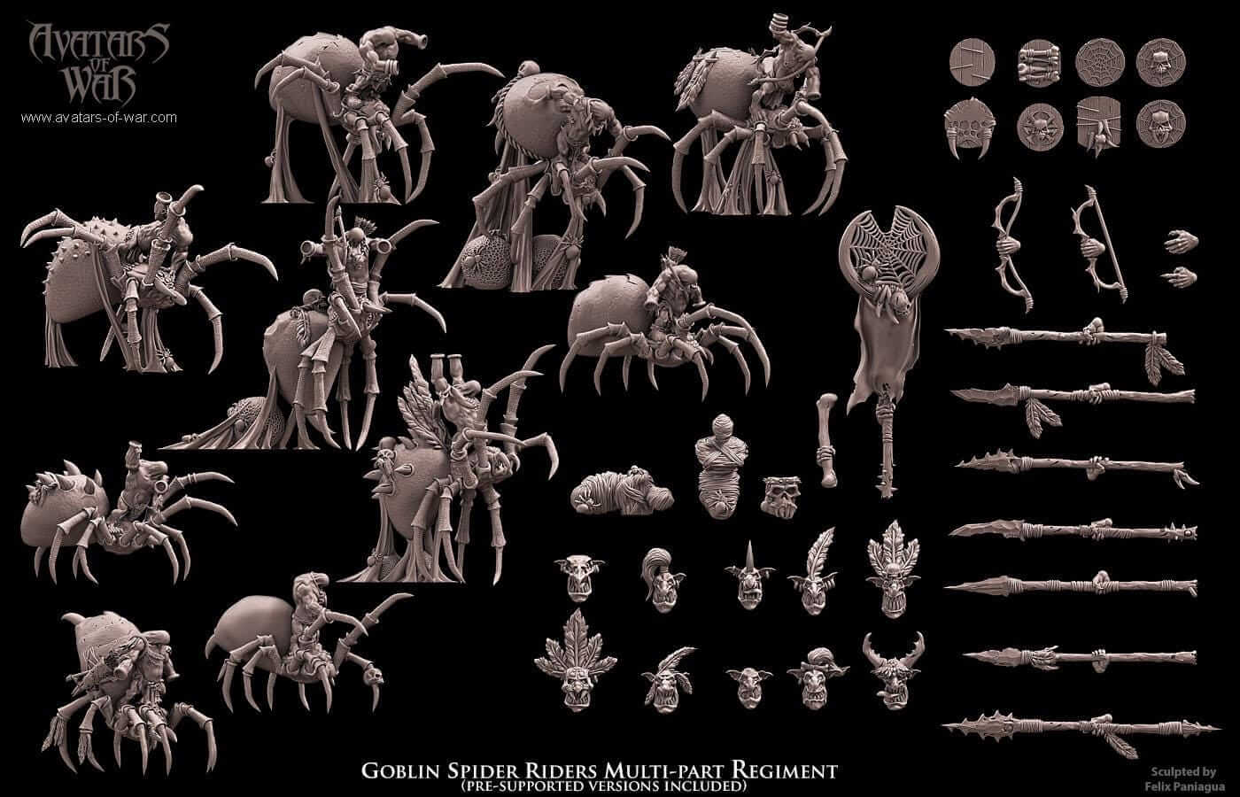 Goblin Spider Riders - Avatars of War