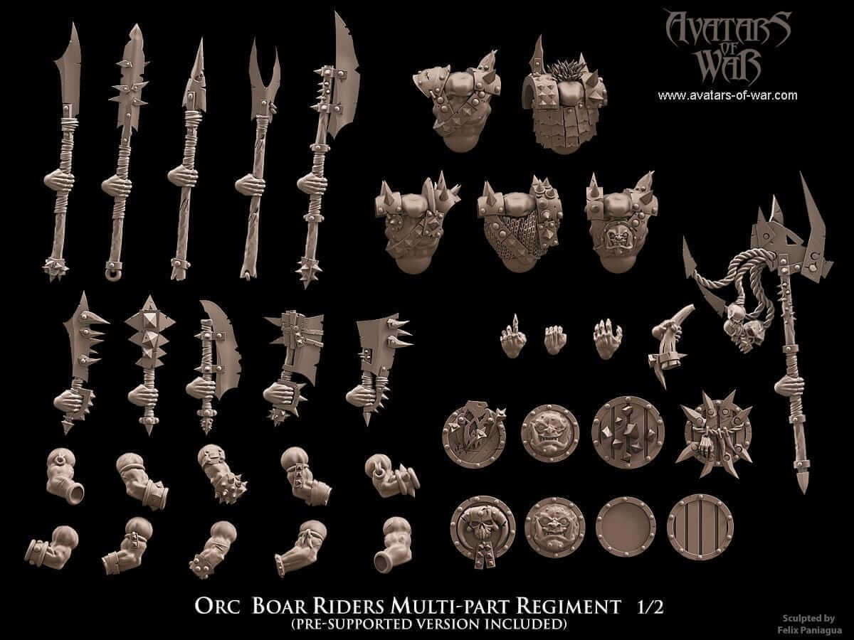 Orc Boar Riders - Avatars of War