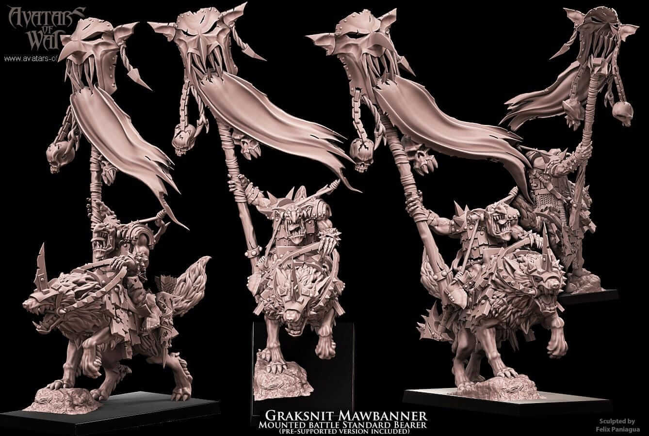 Goblin Standard Bearer - Avatars of War