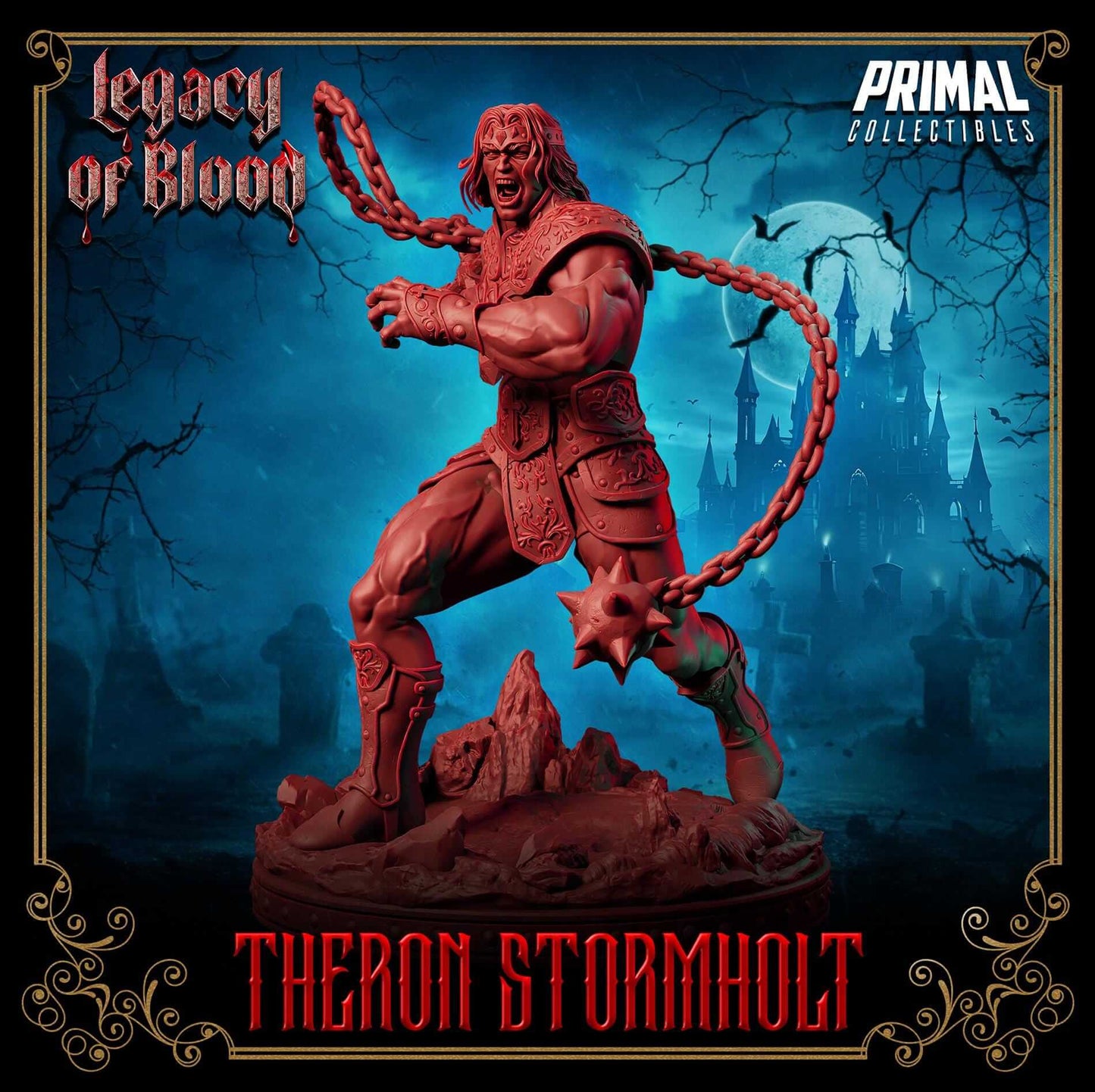 Theron Stormholt - Legacy of Blood 3D Printed Resin RPG/Tabletop/Boardgames Miniature Primal Collectibles