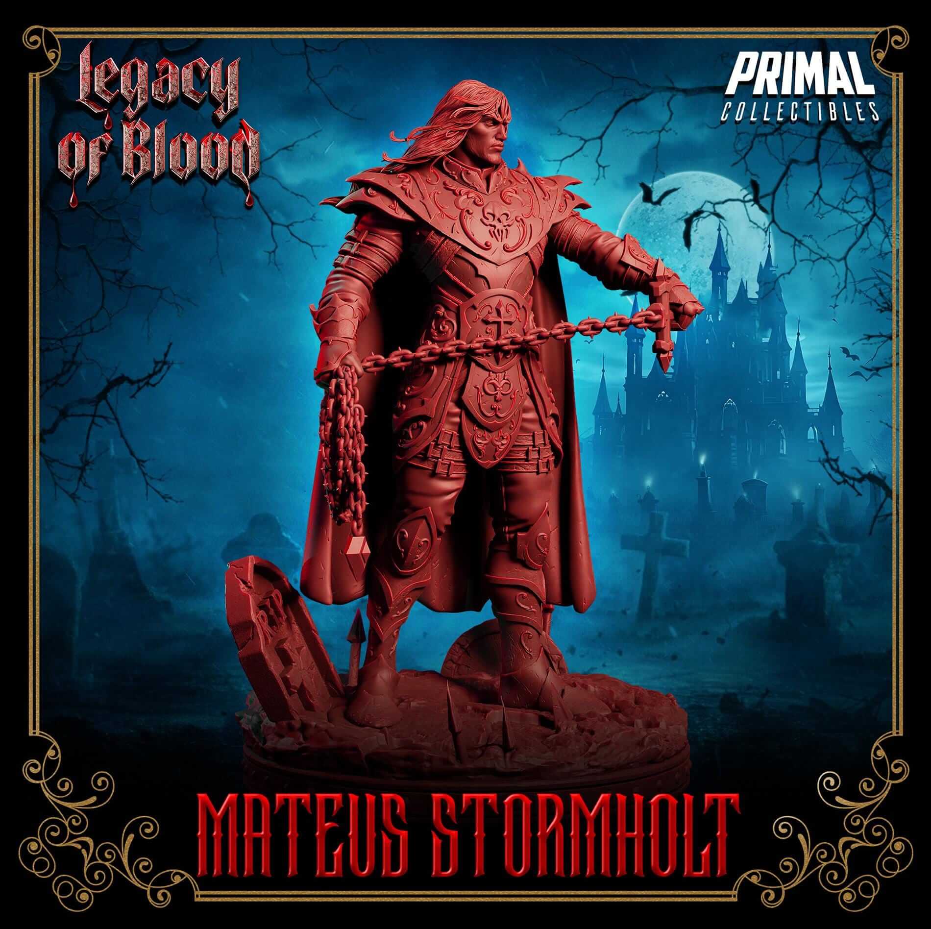 Mateus Stormholt - Legacy of Blood 3D Printed Resin RPG/Tabletop/Boardgames Miniature Primal Collectibles