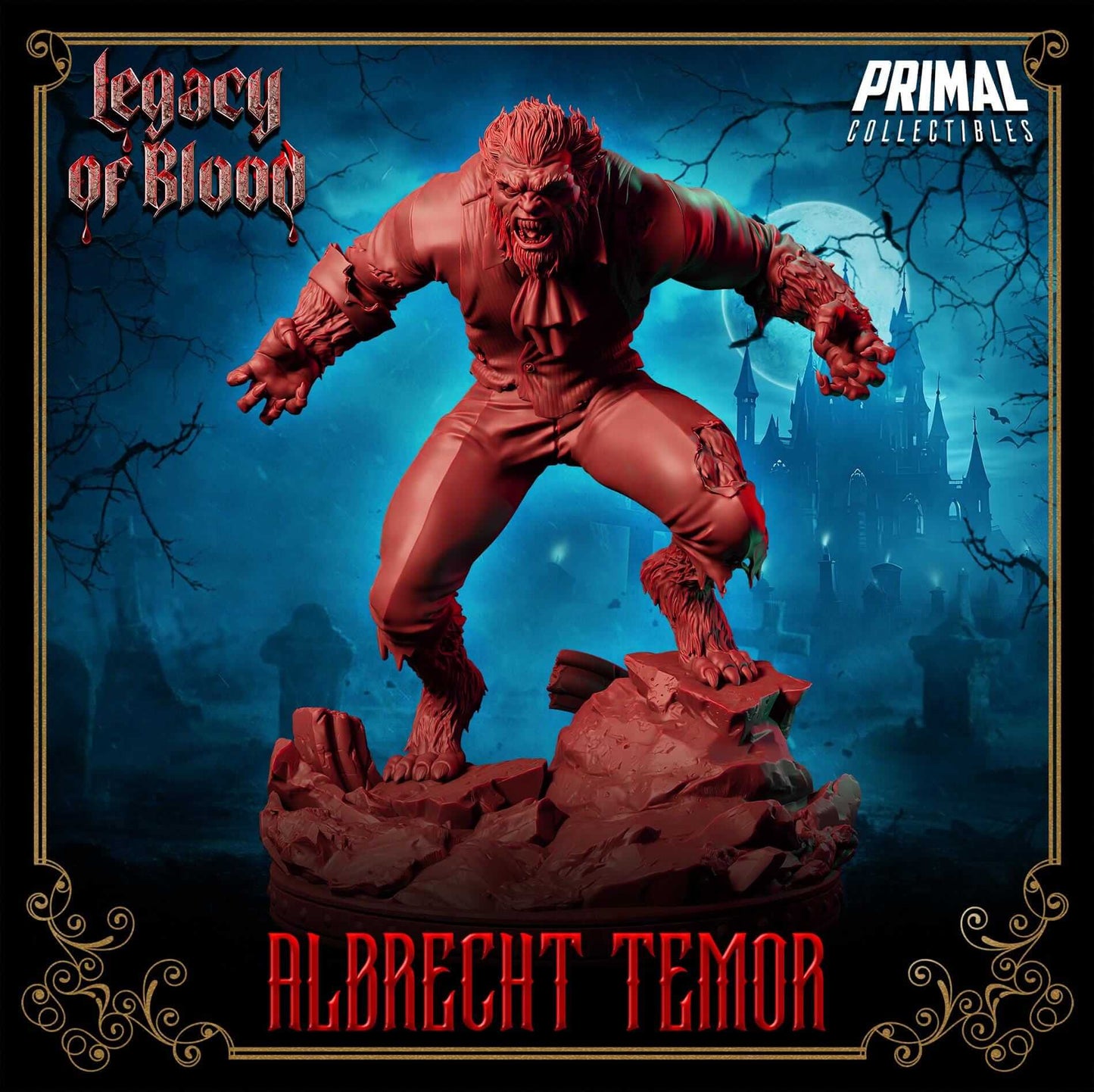 Albrecht Temor - Legacy of Blood 3D Printed Resin RPG/Tabletop/Boardgames Miniature Primal Collectibles